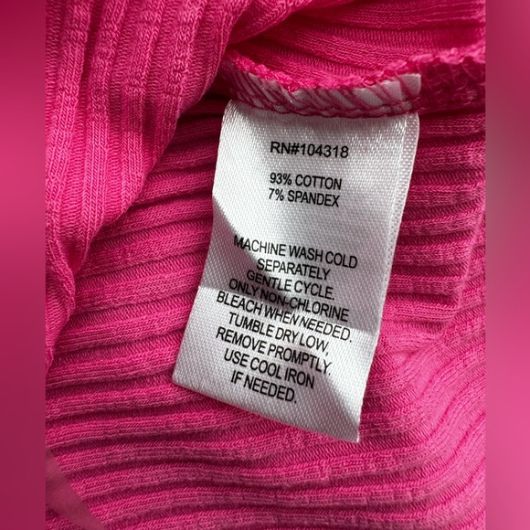 DEREKHEART Light Pink Oversized Tank Top XL Top Lace Woman Crop Top Halter Top - Picture 9 of 10